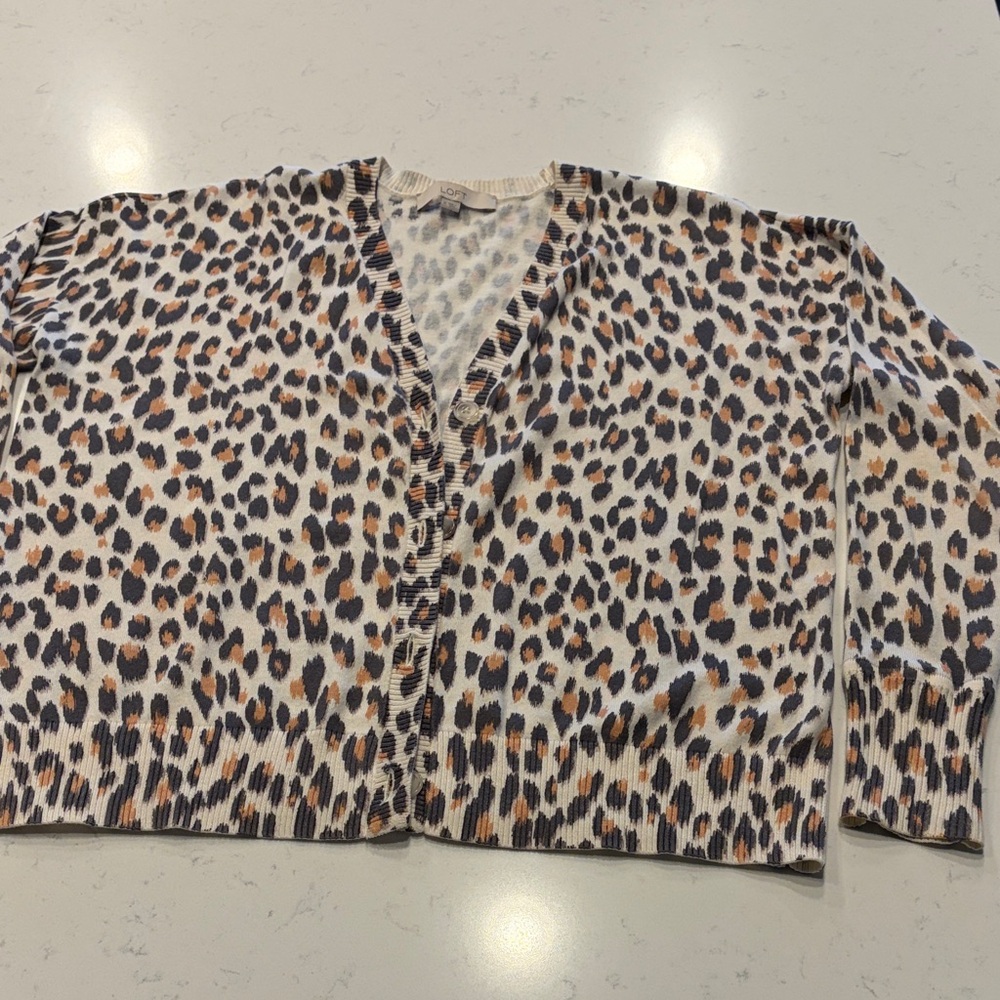 LOFT Animal Print Sweater